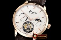 Glashutte Senator Tourbillon PR RG/LE White Stk Asia Tourbillon