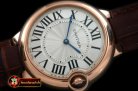 CAR0332B - Ballon De Cartier Mid RG/LE White Roman Miyota