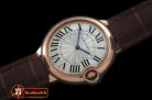 CAR0332B - Ballon De Cartier Mid RG/LE White Roman Miyota