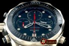 Replica Omega Seamaster Pro 300M Chrono SS/SS Blue A-7750