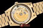 Rolex DayDate 40mm Flt YG/YG Pearl Wht Roman BP Swiss 2836