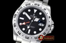 Rolex Explorer II Ref.216570 SS/SS Black BP A3187 Mod