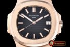 PP0197 - Nautilis Jumbo 18K Wrapped RG/LE Black BP Miyota 9015
