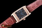 JAEGER LE COULTRE JL Reverso Automatic RG/LE Black/Num Asia 2824