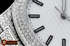 Patek Philippe Nautilus Mens 40mm Diams SS/SS White Sticks MY9015 Mod