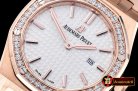 Audemars Piguet Royal Oak Ladies Diams 33mm RG/RG Wht JF Swiss Q