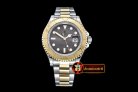 Replica Rolex YachtMaster Mens YG/SS Grey BP Asia 2836 Mod3135