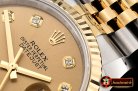 Rolex Datejust Man DJ 36mm Jub Flt 904L YG/SS Blk Diam ARF A3135 Mod