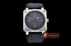 Replica BELL & ROSS BR03-92 SS/RU Black/Grey Miyota 9015