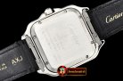 Cartier Santos De Cartier 2018 Ladies SS/LE (Blk)Wht Swiss Qtz