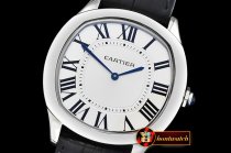 Cartier Drive De Cartier Extra-Flat SS/LE White Jap Qtz