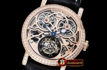 Franck Muller Giga Tourbillon Ronde Squelette Diams RG/LE Rose Tourb