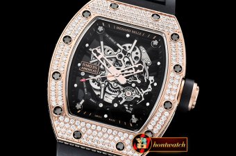 Richard Mille RM035-02 Americas Diams RG/RU Blk Skele KVF MY8215 Mod