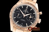 Omega SpeedMaster 57 Co-Axial RG/RG Black OMF A7750 9300