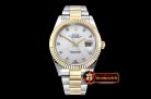 Rolex Datejust II DJ2 41mm Oyt Flt YG/SS Wht MOP Diams BP Asia 2813