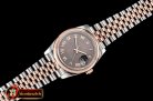 Rolex DateJust 36mm Jub Dome RG/SS Grey/Rmn BP A2813