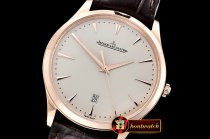 Jaeger Le Coultre Master Ultra Thin Date RG/LE Rose ZF 1:1 MY9015 Mod