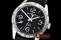 Bell & Ross BR123 GMT 24H SS/RU Black Asia 2836 Mod