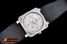 Bell & Ross BR03-92 Horolum Sandblasted SS/RU Grey V2 Miyota 901