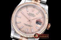 Rolex Datejust DJ 36mm Jub Flt RG/SS Rose Gold Stk BP A3135 Mod