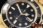 Rolex Submariner 116618 Diam YG/YG Blk BP V2 SP Asia 3135