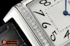Jaeger Le Coultre JL Reverso Mens Diams SS/LE White/Num MY8215 Mod