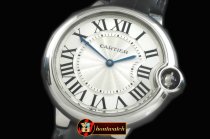 CAR0330A - Ballon De Cartier Mid SS/LE White Roman Miyota