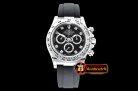 Rolex Daytona 116509 SS/RU Blk/Diams OMF A4130 Mod