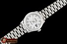 Rolex DateJust Ladies 28mm Pres Flt SS/SS Wht/Diam BP A2671