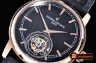 VACH. CONSTANTINE Traditionnelle Tourbillon RG/LE Black - Asia H