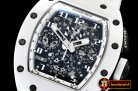 Richard Mille RM011 Carbon/Ceramic CER/RU White/Num KVF A7750 Mod