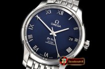 Omega De Ville Men's Co-Axial SS/SS Blue/Roman VSF A8500