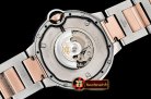Cartier Balon Bleu Ladies 33mm RG/SS Wht BVF Jap NH05