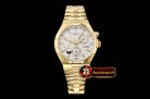 VACH. CONSTANTINE Overseas Dual Time Power Reserve YG/YG Wht TWA A1222