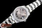 Rolex Datejust II DJ2 41mm Oyt Flt SS/SS Grey Roman BP Asia 2813