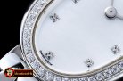 Longines Elegance Ladies Diams SS/SS Wht MOP TWF Swiss Qtz