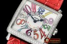 Franck Muller Master Sq 6002 Midsize SS/LE Red Crazy GF - Swiss Qtz