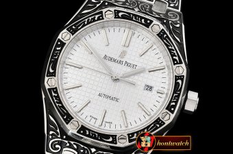Audemars Piguet Royal Oak Ref.15400 Custom SS/SS White Jap 821A