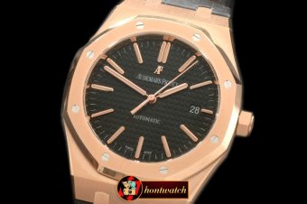 AP0306B - Royal Oak 15400 RG/LE Black AP 3120