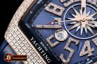 Franck Muller Vanguard Mens V45 Diams RG/LE/RU Blue Diam ABF A2824