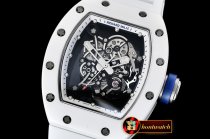 Richard Mille RM055 Bubba Watson CER/RU Skeleton Wht/Blue MY8215 Mod