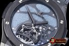 Fake Hublot Classic Fusion 45mm Tourbillon CER/LE Blue Asian 21J