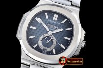 Patek Philippe Nautilus GMT MoonPhase SS/SS Blue Asia 23J Calend