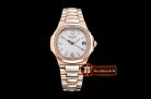 Patek Philippe Nautilus 7010 Ladies RG/RG Diams White - Swiss Qt