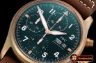 IWC Pilot Chrono Spitfire IW387902 Brz BR/LE Grn AIF A7750