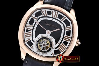 Cartier Drive De Cartier Tourbillon RG/LE Black Tourbillon