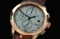GLA0030D - Senator Chrono RG/LE White OS20 Quartz