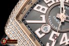 Franck Muller Vanguard Mens V45 Glacier Diams RG/LE/RU Grey ABF A2824