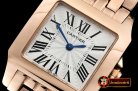 Cartier Santos Demoiselle Ladies RG/RG White Swiss Quartz