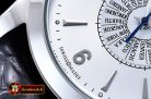 JAEGER LE COULTRE- Master Memovax World Time SS/LE Silver Wht As